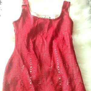 sexy red dress perfect for any occasion. 👑